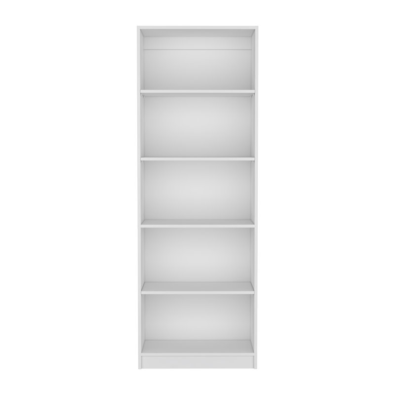 Bibliothèque Bkhome, Individuel, Blanc, (5 Shelves) 71.1"H x 24.7"W x 11.7"D