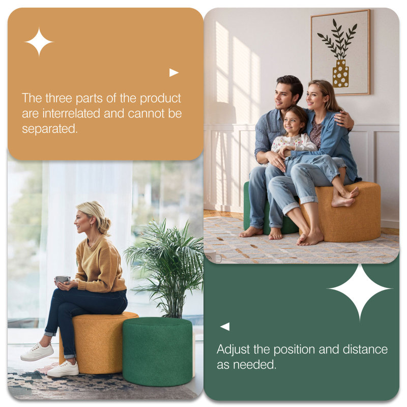 24 in Modular Ottoman Stool