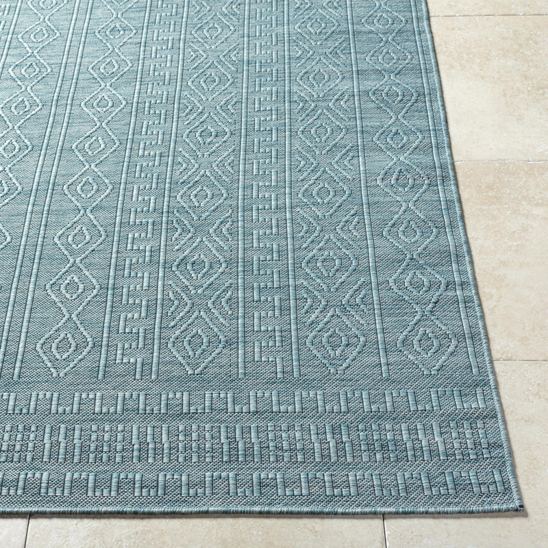 Jual Geometric Indoor / Outdoor Rug, Rectangle 2' x 2'11"