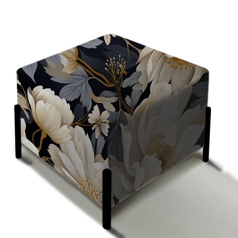 Magnifique Magnolia Blooms - Repose-pieds carré floral
