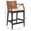 Tabouret de comptoir rembourré Caedon Gianni-1806744776