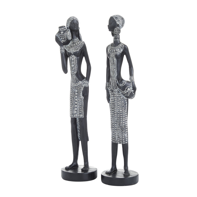 Ensemble de 2 figurines en polystone Eichelberger