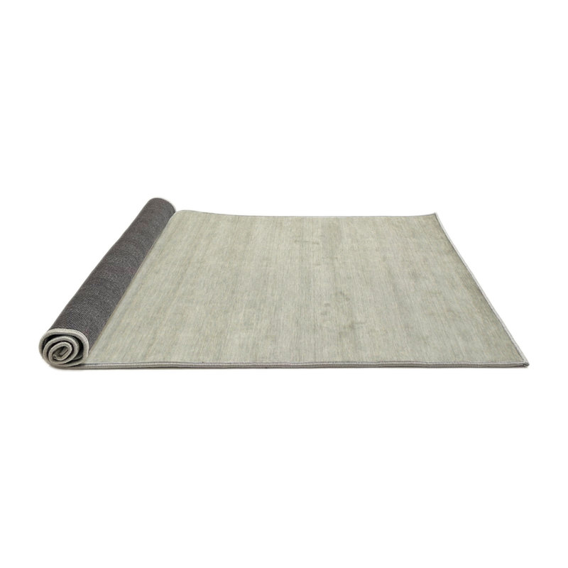 Tapis contemporain blanc cassé, Rond 6 pi