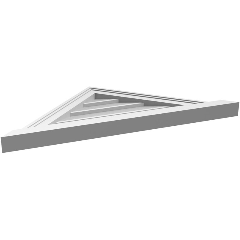 Ventilateur à pignon en uréthane non fonctionnel à fixation triangulaire brun clair 12/12, H 16 po x l 32 po x P 2 po