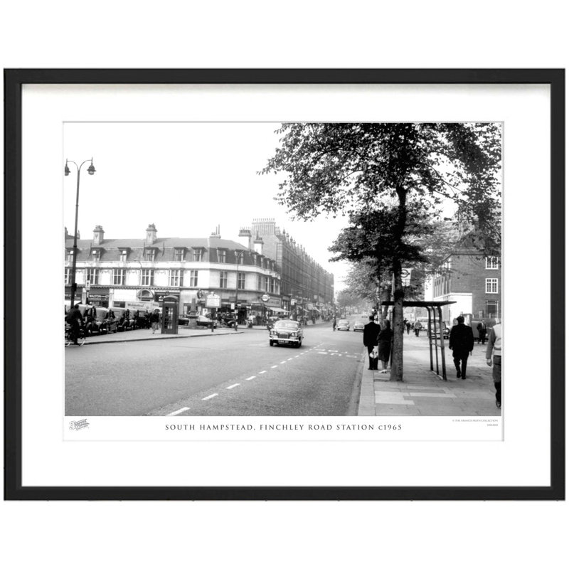 South Hampstead, Finchley Road Station C1965 1 Piece Single Picture Frame Wall Art, 60cm H x 80cm W x 2.3cm D