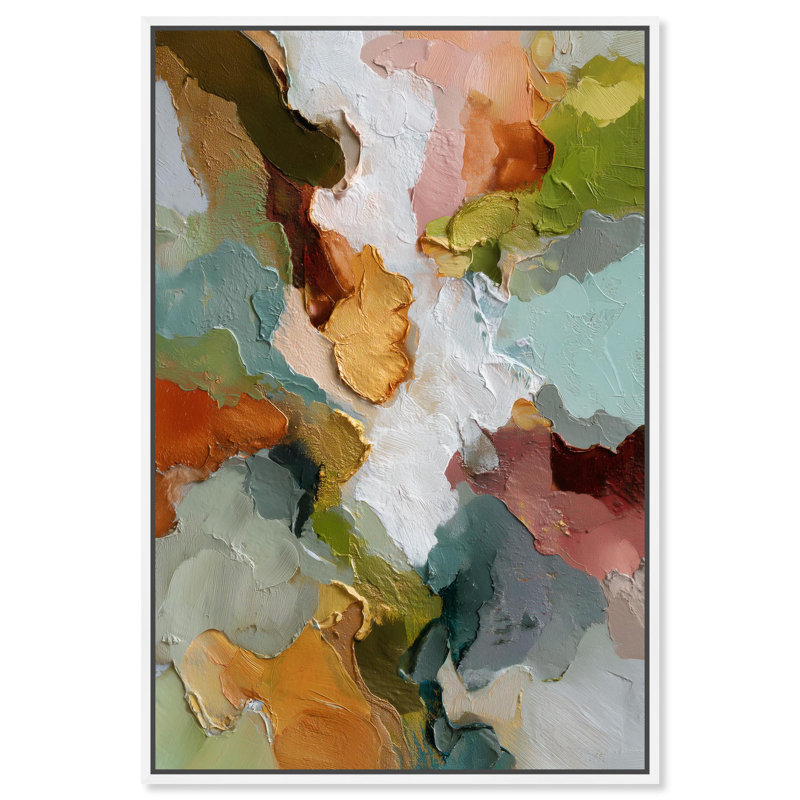 "Earthen Flow III", reproduction d'art sur toile par Art Remedy, cadre blanc, 20 x 30, H 31 po x l 21 po, Cadre blanc