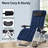 Patio Folding Zero Gravity Chair With  Cushion-860957341