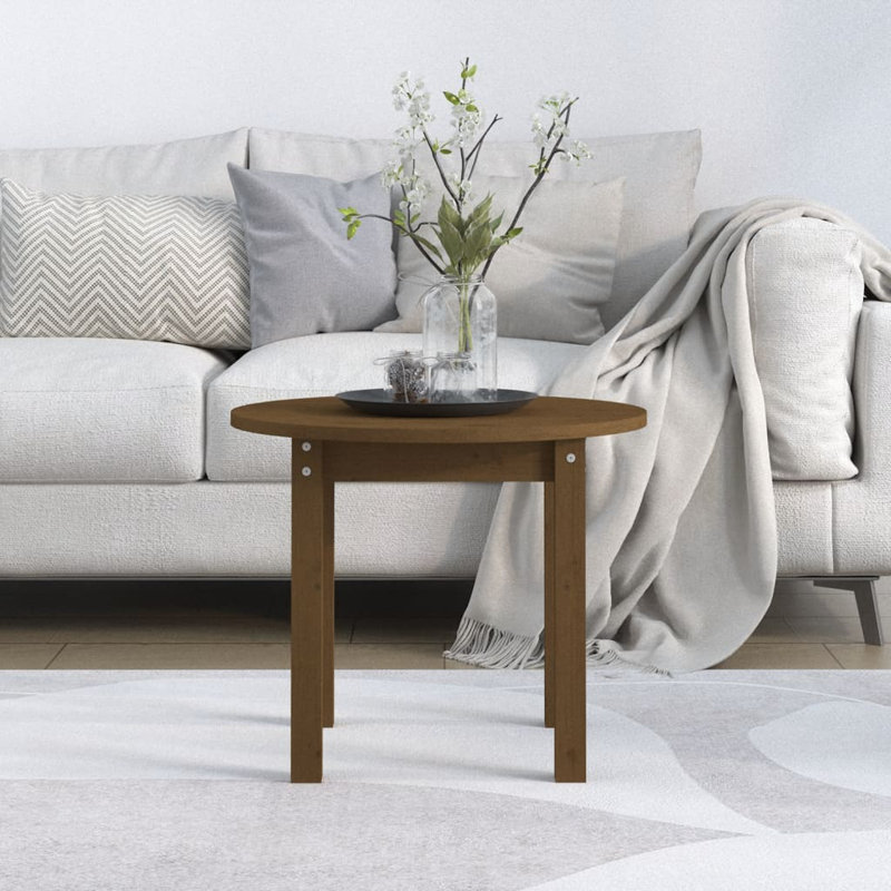 Amylynn Solid Wood Four Leg Coffee Table, Brown, 45cm H x 55cm W x 55cm D
