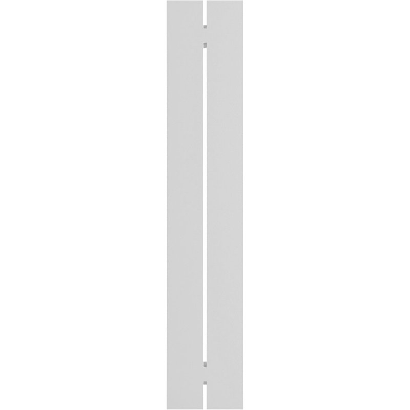 Volets en PVC True Fit à deux planches espacées, Gris grêle, H 80 po x l 11,25 po x P 0,625 po