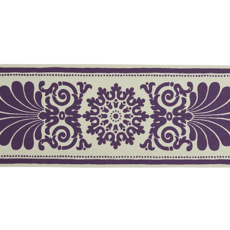 Tissu 100% coton Yvonne, Aubergine