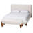 Vanderford Baxton Studio Vinicio Mid-Century Modern Cream Boucle And 2-Piece Bedroom Set-246533632