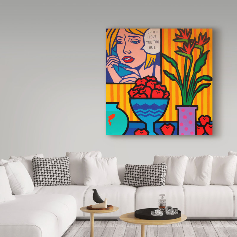 Reproduction d'art graphique sur toile tendue, H 35 po x l 35 po x P 2 po