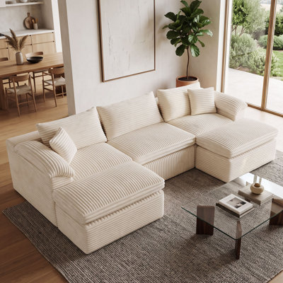 Boneless 105" Cloud Modular Sectional Sofa 
