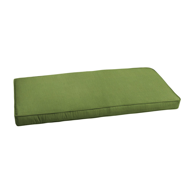 Coussin de siège d'extérieur Sunbrella, l 55 po x P 18 po, Tissage uni Sunbrella palette coriandre