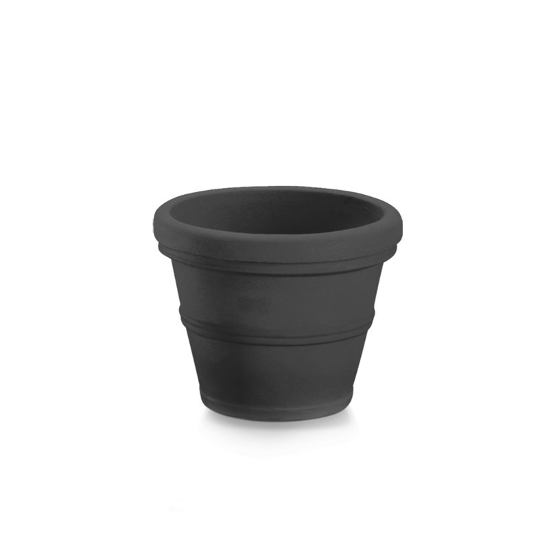 Deandrew Planter, Black, 14" H x 14" W x 14" D