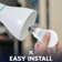 Luxrite A19 LED Light Bulb 9.5W=75W 5000K Bright White 1100LM Non-Dimmable Standard LED Light Bulbs E26 Enclosed Fixture Rated Damp Rated, ETL 24 Pack
