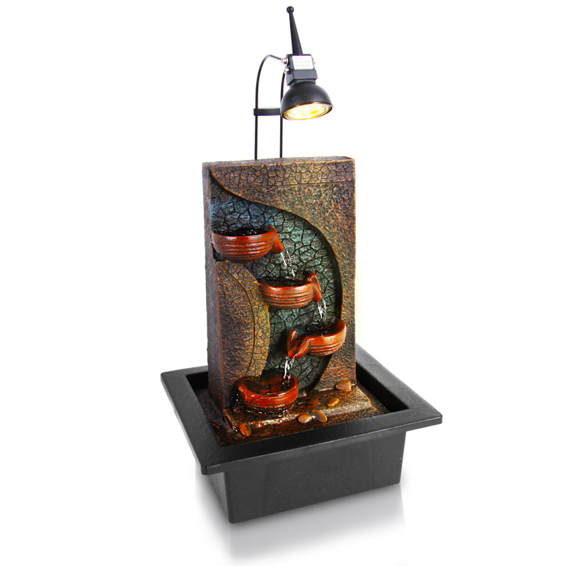 Fontaine relaxante avec lumière Heslin