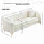 Canapé surdimensionné en chenille surdimensionné 3 + 3 places avec pieds en métal doré pour une vie confortable-1482441030-1482441033