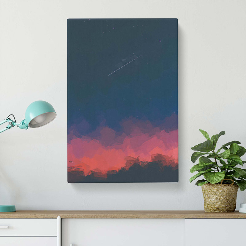 Shooting Star Over Mexico In Abstract - Wrapped Canvas, 50cm H x 35cm W x 3cm D