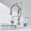 Ensemble de robinet de lavabo de salle de bain orné de style cygne avec robinet de lavabo à fixation sur comptoir à 2 poignées-104604160