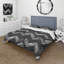 Ensemble de housse de couette noir gris Midcentury Chevron Delight - Midcentury-109173422