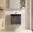 Integrated Engineered Quartz Basin WITHOUT Drain And Faucet, Matt Black Color