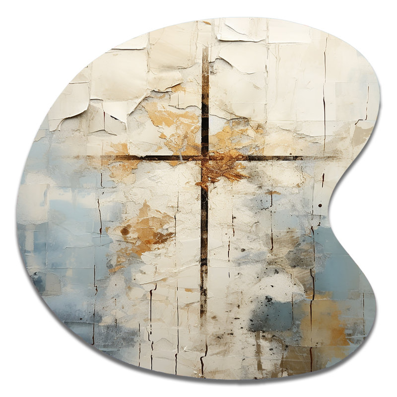 Art mural asymétrique en métal Keeler, H 27 po x l 27 po