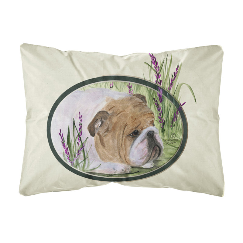 Coussin décoratif intérieur/extérieur anglais bouledogue