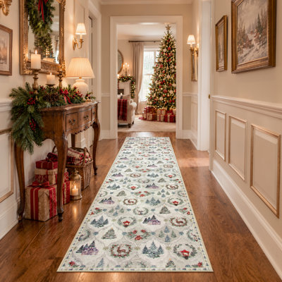 Tapis lavable Laraven Christmas Vintage