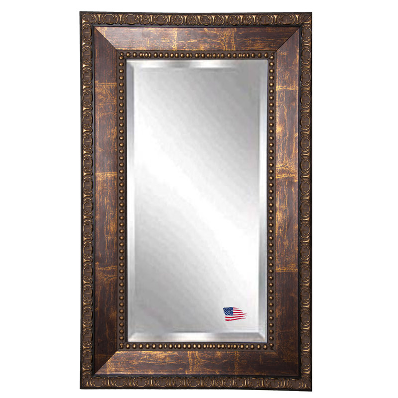 Miroir d’appoint biseauté traditionnel vieilli Acton