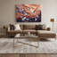 «Birds Ring», art mural sur toile mauve à bec-1194513166