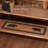 Wyatt Stenciled Bear Brown/Black Stair Tread