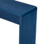 Table de style rustique bleu marine, tiroirs cannelés, fabrication, placage de bois, décor décoratif, capacité de table, console de tiroir avec design, surface lisse unie - plateau de table de 220 lb, 25