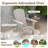 Costway Folding Adirondack Chair Set Of 4 With High Backrest & Wide Armrests Wooden-49036952