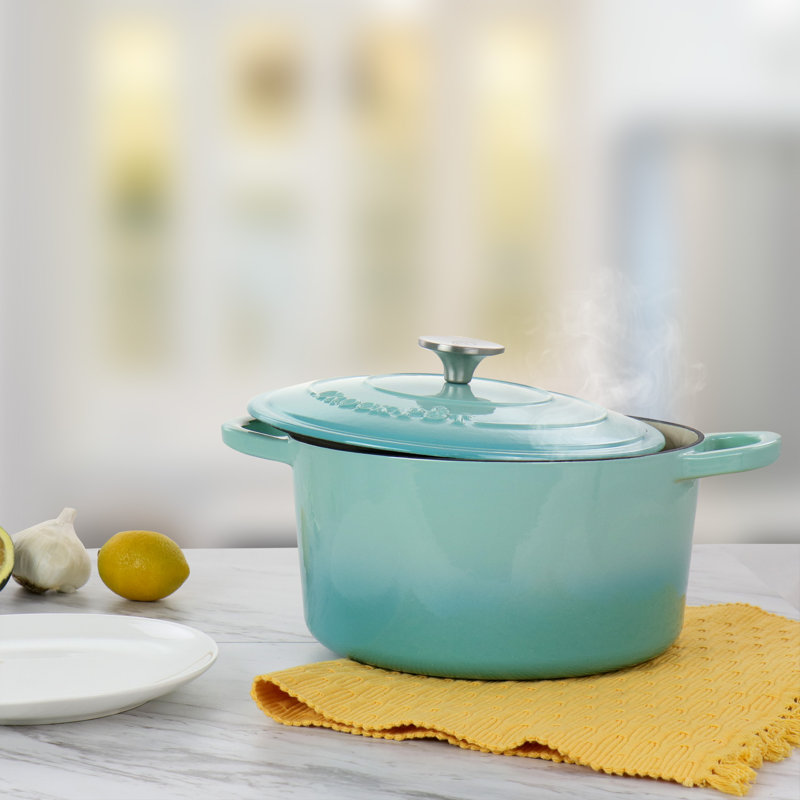 Cocotte en fonte émaillée Crock-Pot Artisan, Bleu, 5 pintes