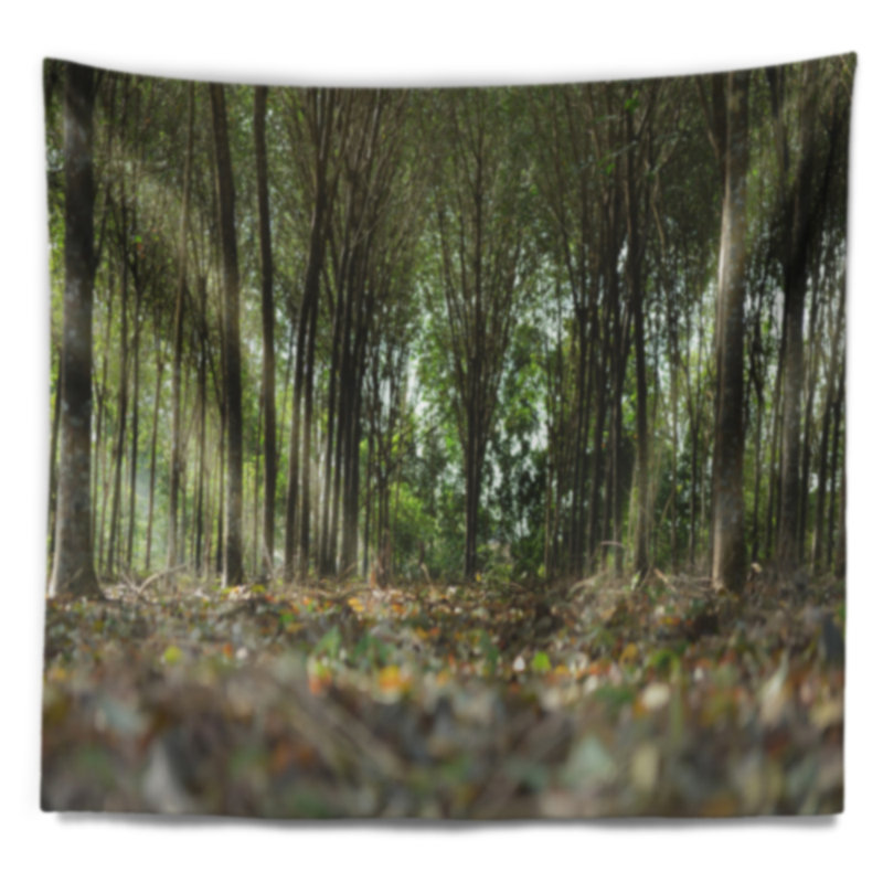 Tapisserie paysage d'hévéa dense, H 50 po x l 60 po