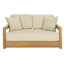 Montford Teak Loveseat with Cushions-1642054031
