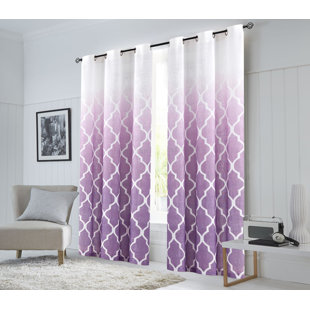 Rideaux semi-ombragés, dessus à œillets, 2 panneaux