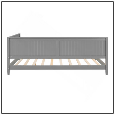 Full Size Wood Daybed/Sofa Bed, Elegant Mid-Century Modern Design With Versatile Use And Sturdy Construction