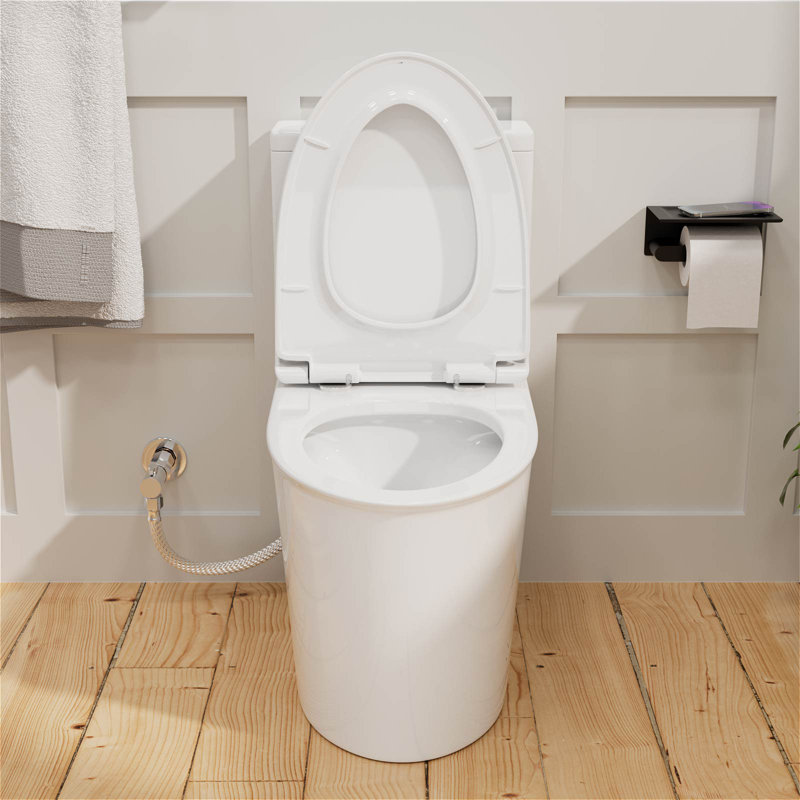 1.1/1.6 GPF Dual-Flush Watersence Elongated One-Piece Toilet, Siphonic Jet, With Comfortable Seat Height