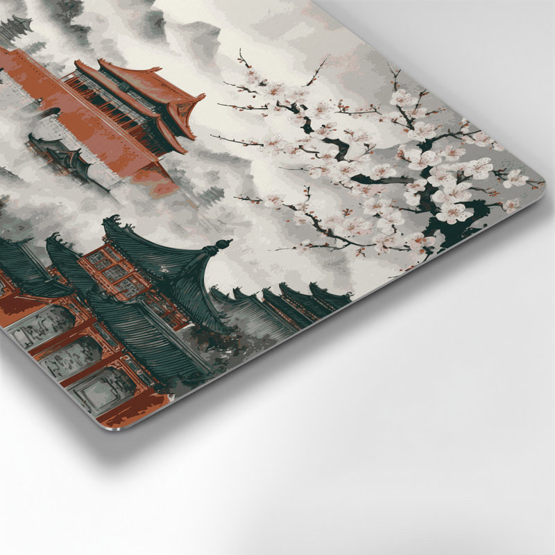 Art mural gris en villes, Pékin, Chine, H 240 po x l 360 po x P 0,05 po