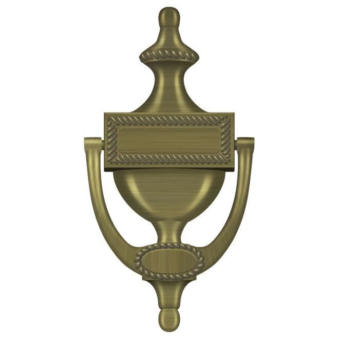 Victorian Brass Door Knocker, Antique Brass