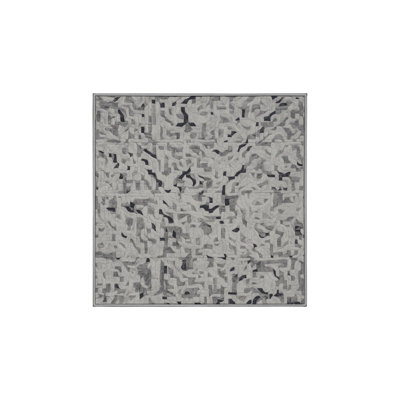 Tapis gris lavable à la machine