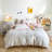 Chic 100% Cotton Flower Printed Duvet Cover Set-110239112-110239079