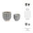 Aedin Stoneware Planters Garden Trend Modern Decorative Containers For Indoor Outdoor Display Set Of 2-119558779