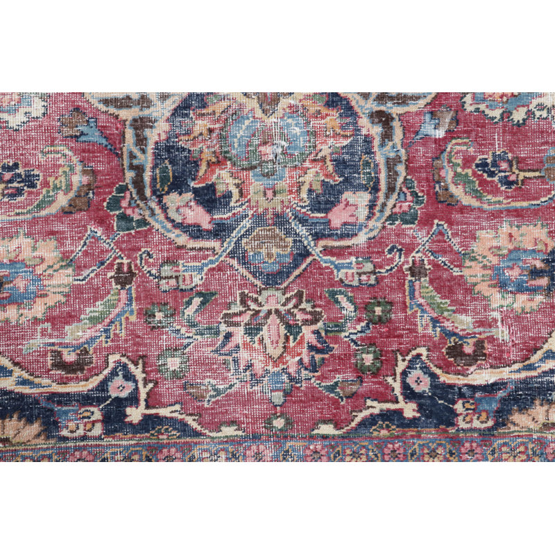 Distressed One-of-a-Kind 8'11X11'9 Hand Knotted Area Rug