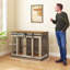 Dog Crate for Large Dogs Double Dog Cage for Small Dogs Oak Tone