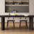 Rectangular light luxury dining table and chair-111169836