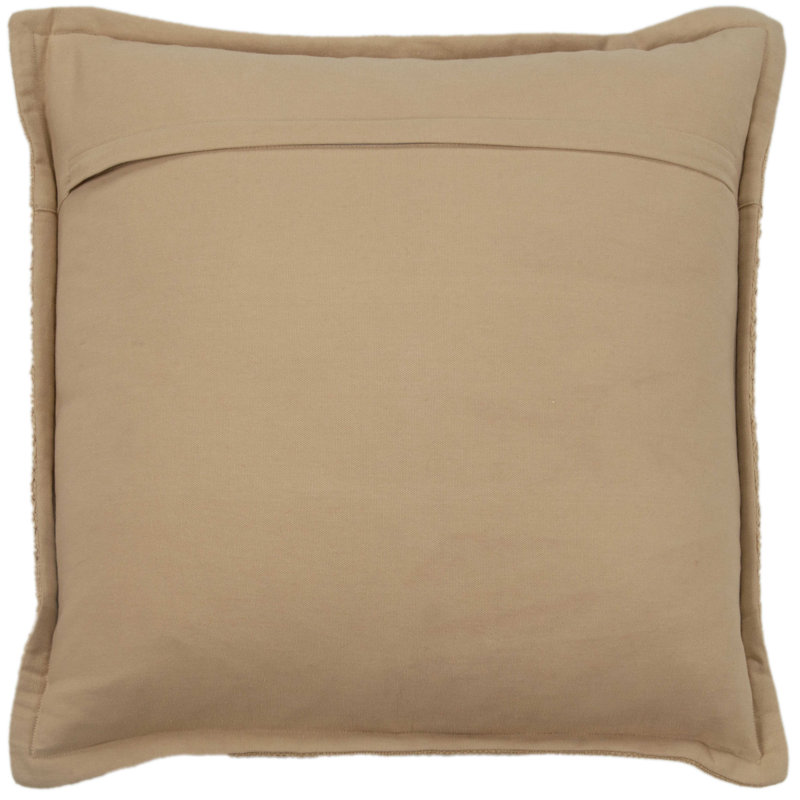 Coussin en coton Colombe, Brun clair
