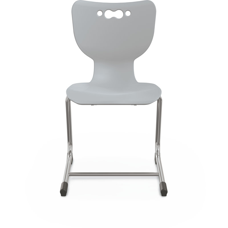 Chaise de classe en porte-à-faux Hierarchie, Gris, Chaise 14 po